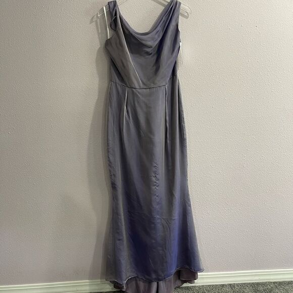 Siri Gowns Violet Silk Chiffon Concerto Gown Style 9305 Sz 12 - Picture 1 of 9